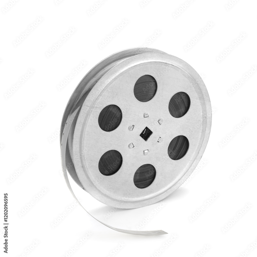 Obraz premium Reel of old film isolated on white