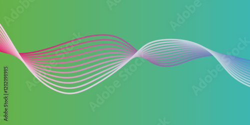 Multicolor web design. bland abstract vector wave stripe line template. swoosh speed line music and science technology vector flow background.