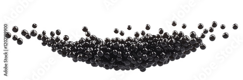 Beluga Caviar Isolated on Transparent Background, Culinary Excellence photo