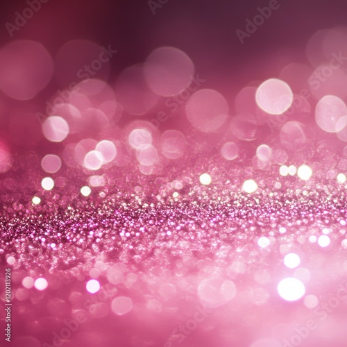 A stunning abstract pink glitter background with shimmering sparkles and soft glowing highlights.