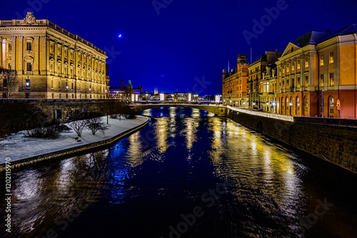 Konstfotografi Norrström with Riksbron and Strömgatan at the Ministry of Foreign Affairs