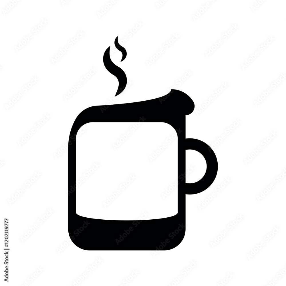 Coffee and tea cup icon vector design. Coffee and tea cup icon vector design.