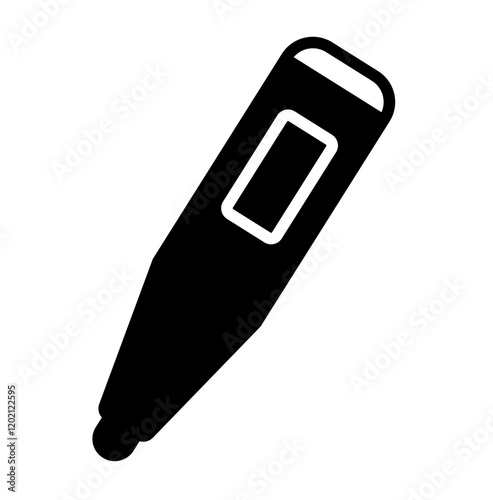 Icon Glyph - Thermometer to check body temperature