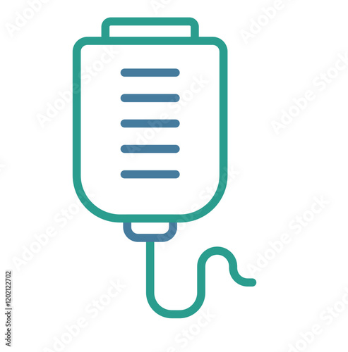 Icon Line Dual Tone - Hospitalization Infusion medicine