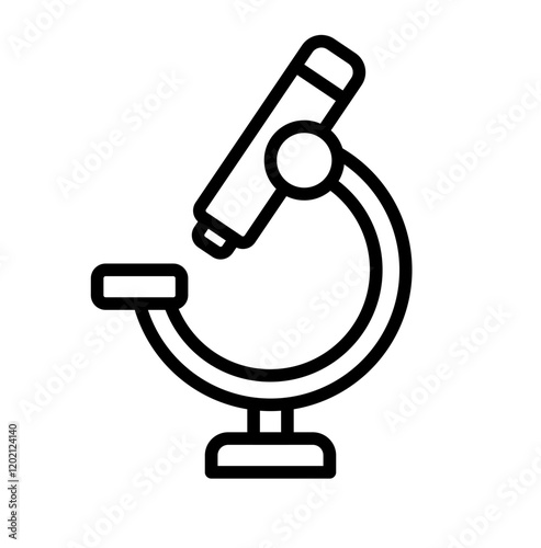 Icon Line - doctor's microscope to see very small