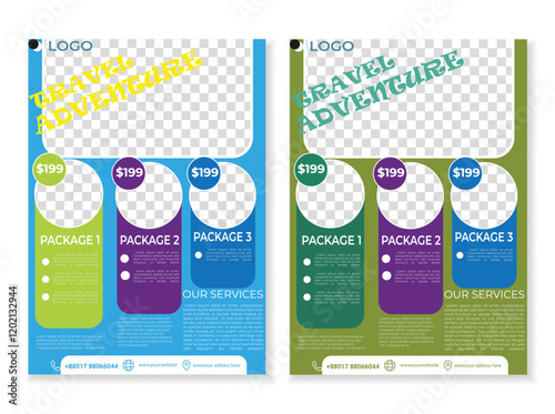 Plan your Dream Vacation with Our Vribrant Modern Tarvel Flyer Template Designed for Luxary gateways
