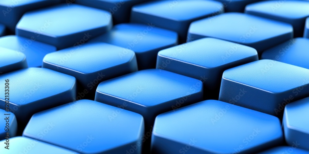 Obraz premium Abstract technological hexagonal background