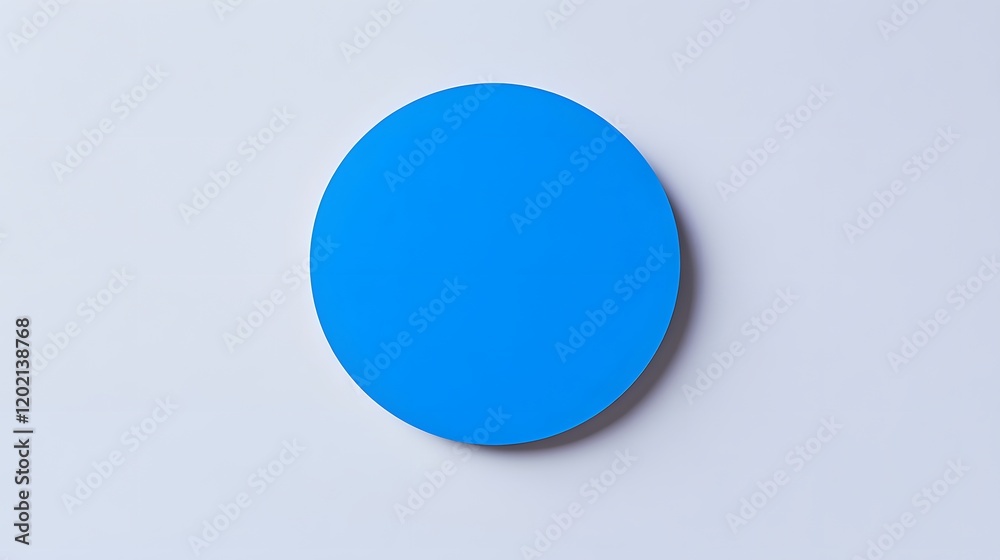 A vibrant blue circle against a light gray background A vibrant blue circle against a light gray background