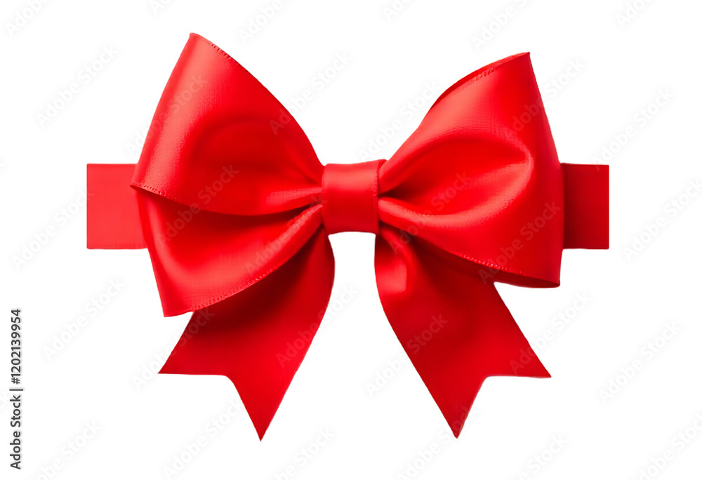 Red Satin Bow Red Satin Bow