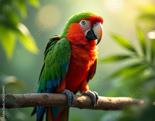 red and green macaw