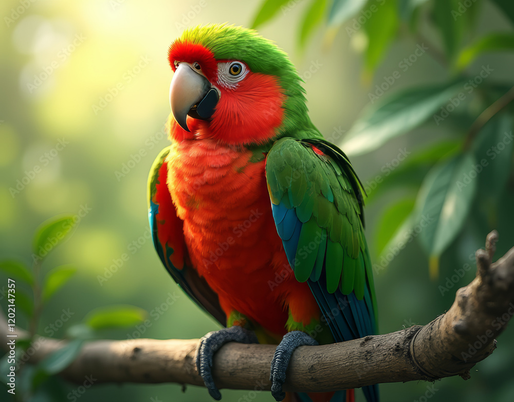 Obraz premium red and green macaw