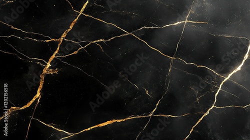 Black marble gold veins background texture, luxury design material (1)