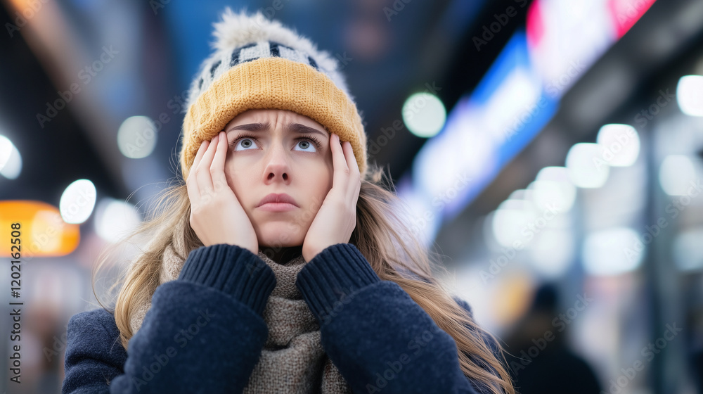 Overwhelmed by Fear: The Experience of a Woman with Panic Disorder in a Bustling City Street panic attack in city, anxiety in crowded places, urban mental health, fear and isolatio
