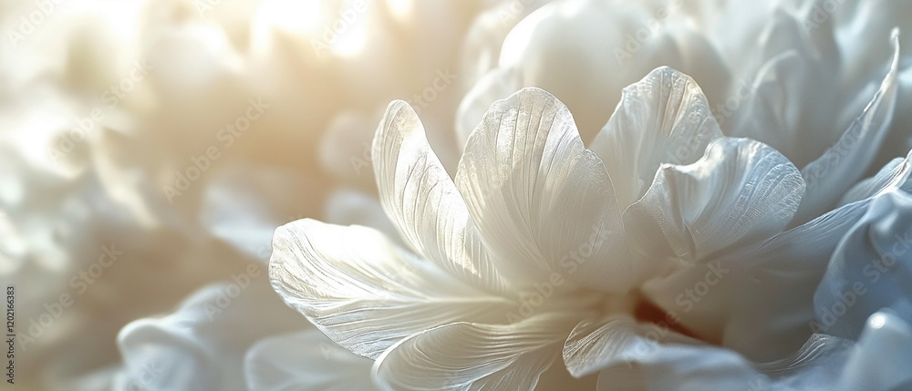 Fototapeta premium Flowers petals tenderness on a white background. L_004