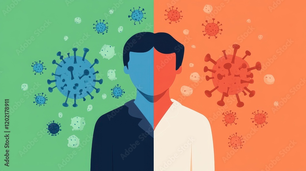 disease vector flat design front view healthcare theme cartoon drawing Split-complementary color scheme disease vector flat design front view healthcare theme cartoon drawing Split-complementary color scheme