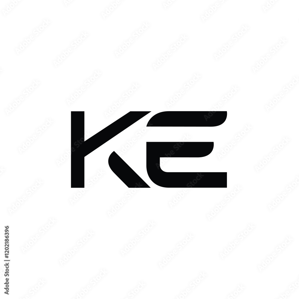 KE monogram logo design letter text name symbol monochrome logotype alphabet character simple logo KE monogram logo design letter text name symbol monochrome logotype alphabet character simple logo