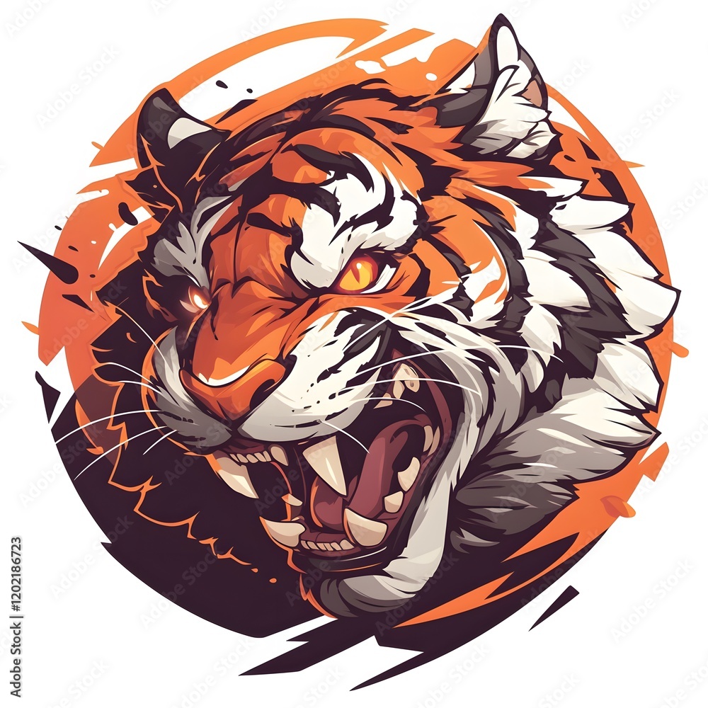 Obraz premium tiger head mascot