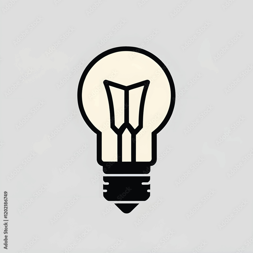 Obraz premium Vector of a light bulb.