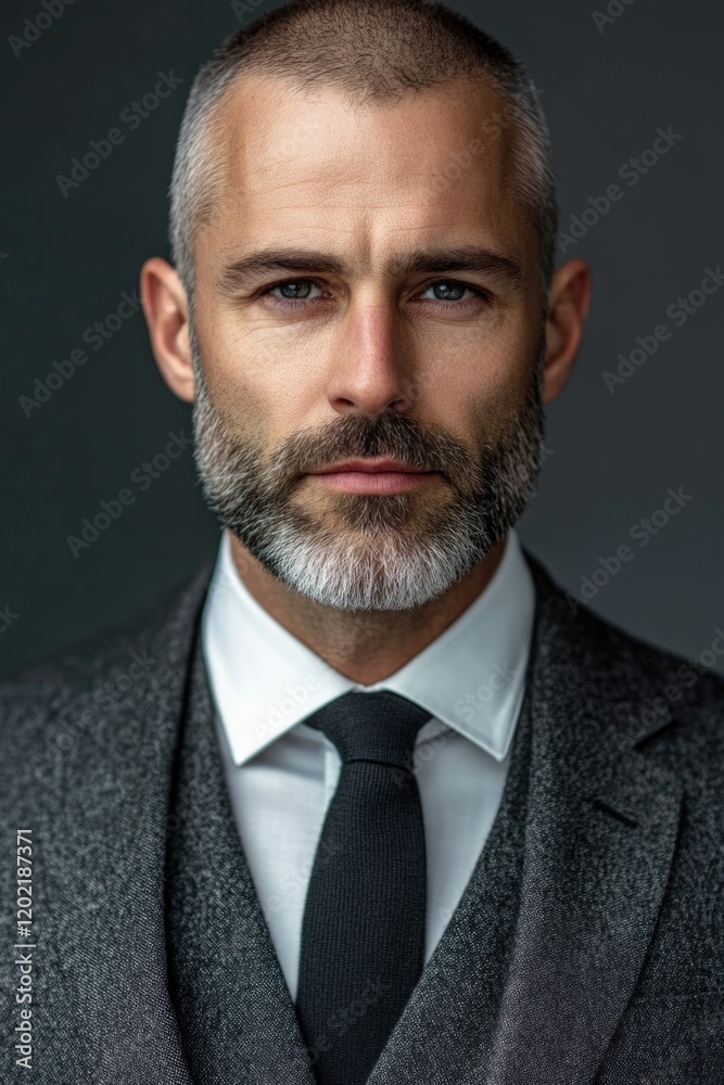 Businessman with beard and suit Businessman with beard and suit