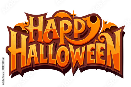 Halloween font logo