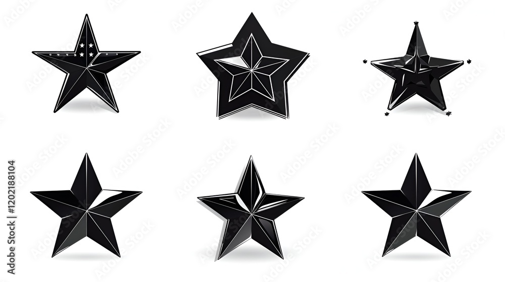 Fototapeta premium star icon set collection