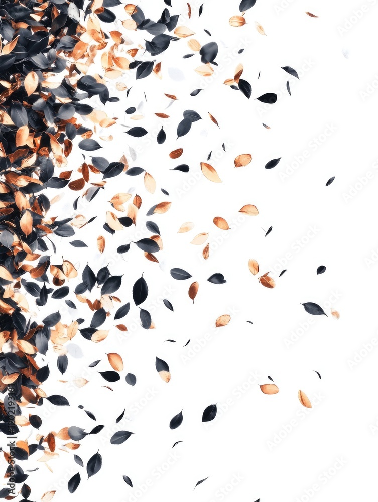Fototapeta premium Flying autumn leaves