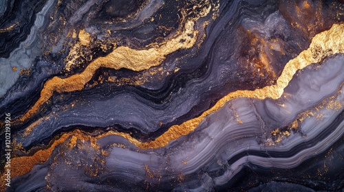 Wallpaper Mural Abstract textured background with black purple and gold patterns Copy Space Torontodigital.ca