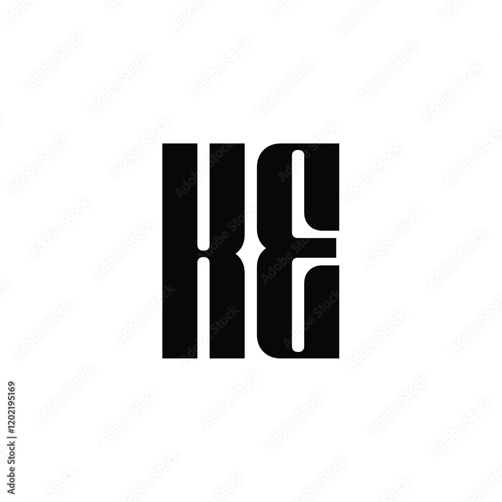 KE monogram logo design letter text name symbol monochrome logotype alphabet character simple logo KE monogram logo design letter text name symbol monochrome logotype alphabet character simple logo
