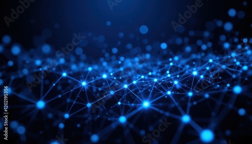 abstract blue background with sparkles