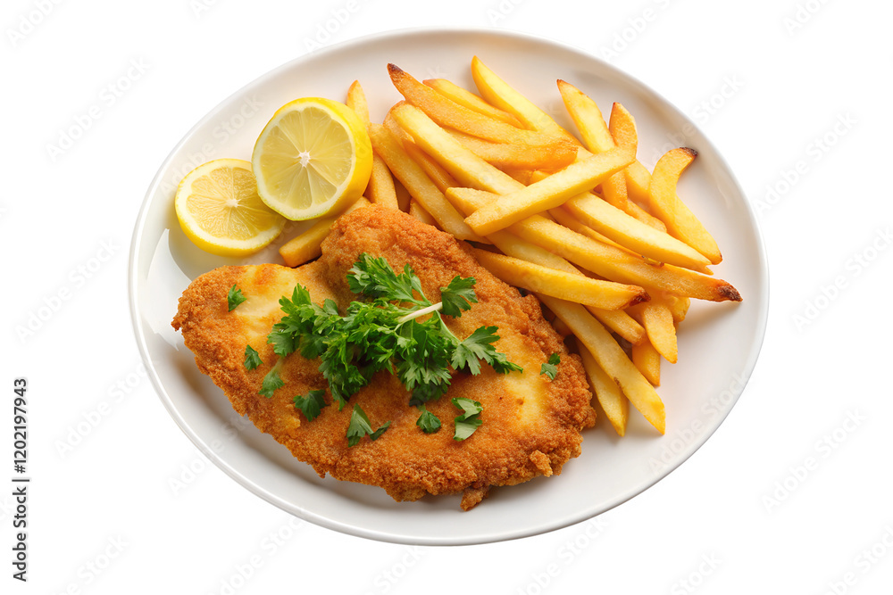 fried fish with potato fried fish with potato