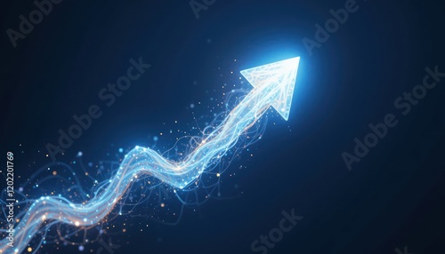 business graph is increasing, company is growing rapidly