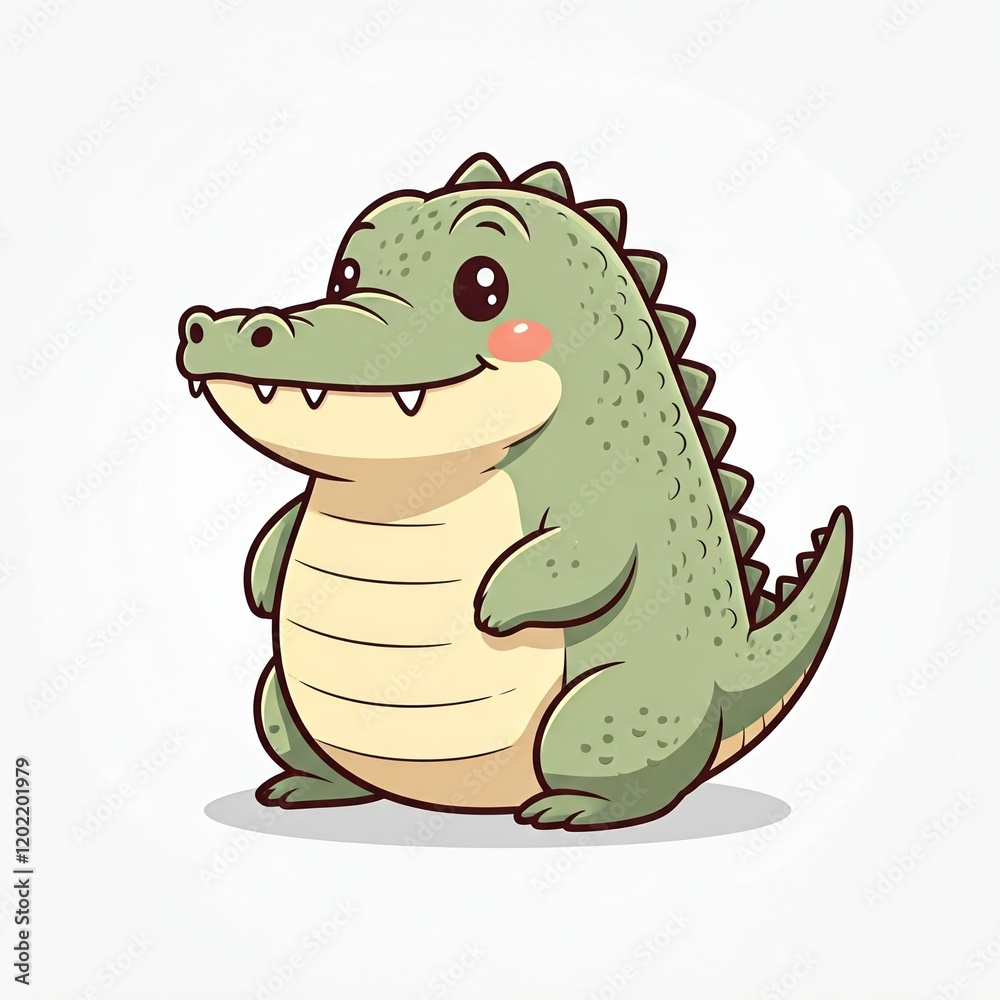 Fototapeta premium crocodile cartoon