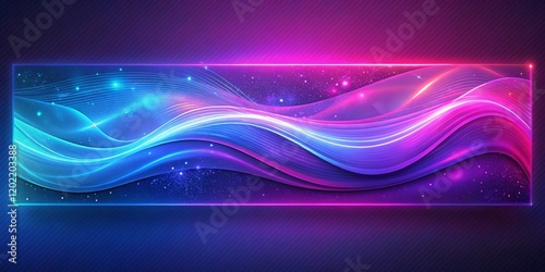 Futuristic neon colors flowing in grainy texture effect abstract background digital art blurred environment vibrant gradient concept