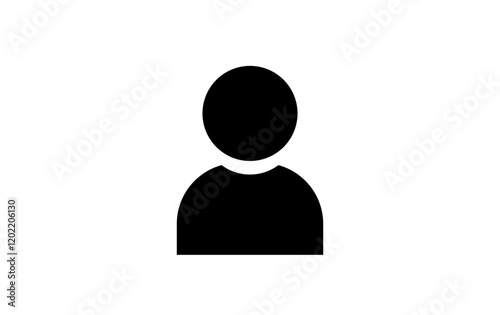 user isolated icon , person vector transparent icon