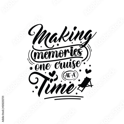 Family Vacation t shirt design, Vacation t shirt design, Cruise t shirt, This design is ideal for prints, t-shirt, mug, poster, and many other tasks, Sail ship anchor, t-shirt print. Sea cruise vector