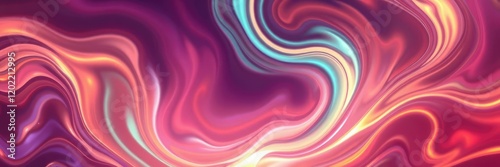 Abstract swirly background with glowing liquid effects and luminous colors, color, swirly
