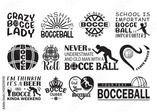 Bocce Ball #2 vector, Bocce Ball clipart, Bocce Ball silhouette.