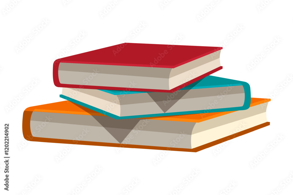 Stack of books, open textbook isolated objects. Knowledge and education. Design element of modern library, bookstore, literature lesson, educational concept. Stack of books, open textbook isolated objects. Knowledge and education. Design element of modern library, bookstore, literature lesson, educational concept.