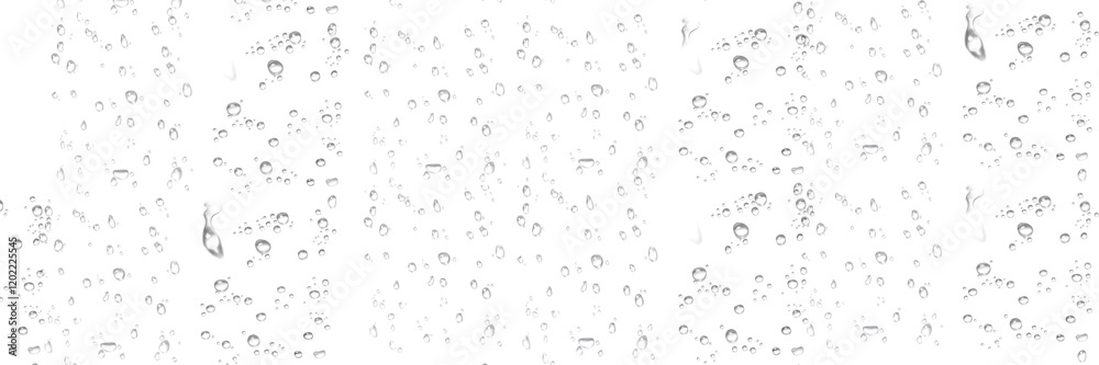 transparent raindrops on a transparent background, close-up, png, isolated.Long transparent raindrops on a transparent background, close-up, png, isolated.Long