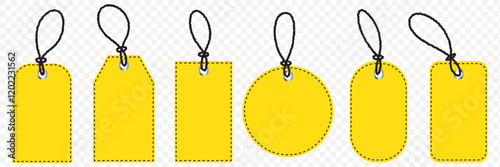 A red tag with a white border and a red dot in the middle. Tax free icon set in black filled and solid filled style. PNG Red price tag with string. eps 10.