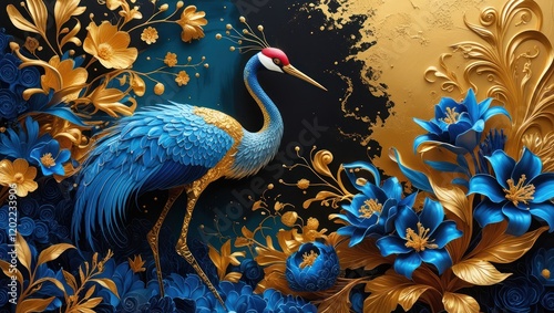 A pink flamingo and grey heron stand in a vector illustration, their beaks and feathers silhouetted against a white background