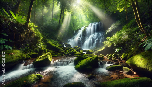 Hidden Gem: Waterfall in the Forest photo