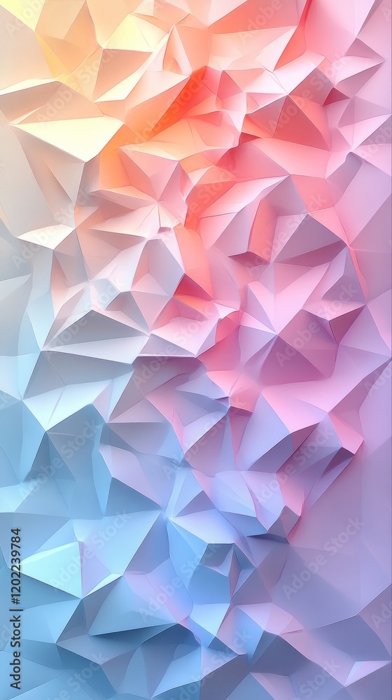 Obraz premium Abstract pastel geometric background