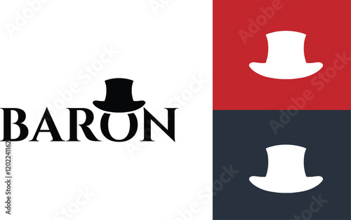 Gentleman In The Hat And Suit Bust Silhouette. Original Memorable Illustrative Graphic Symbol For Your Business. Nobleman Head Half Face Attractive Elegant Unique Sign. Vector Illustration.
