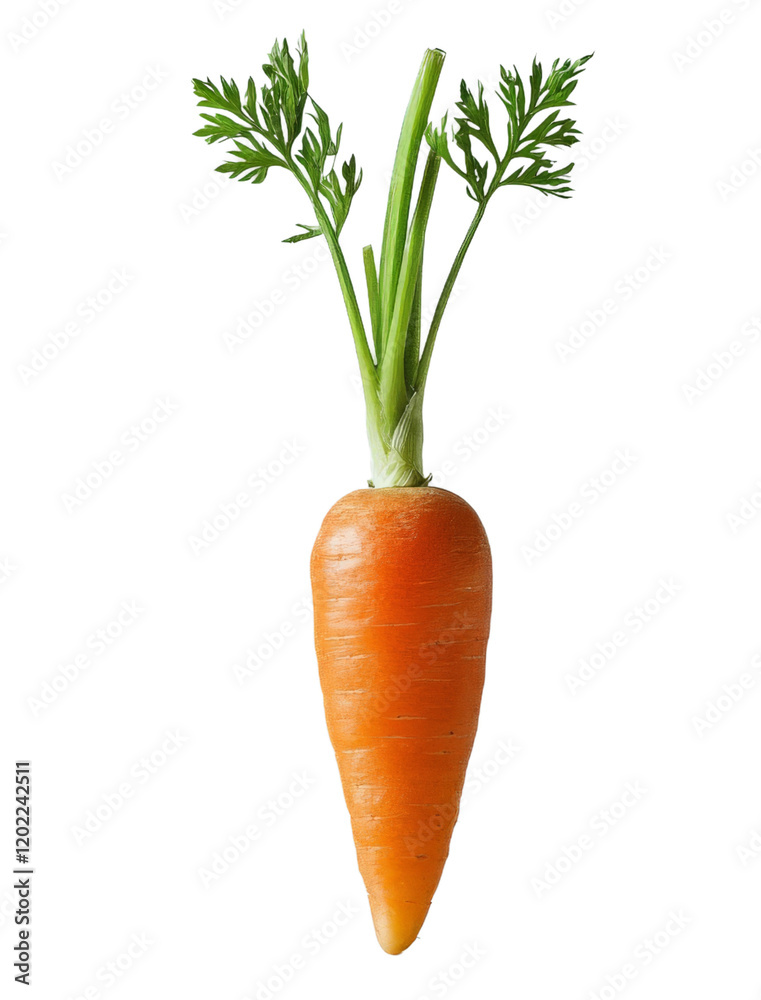 Single carrot isolate on transparent background, PNG file Single carrot isolate on transparent background, PNG file