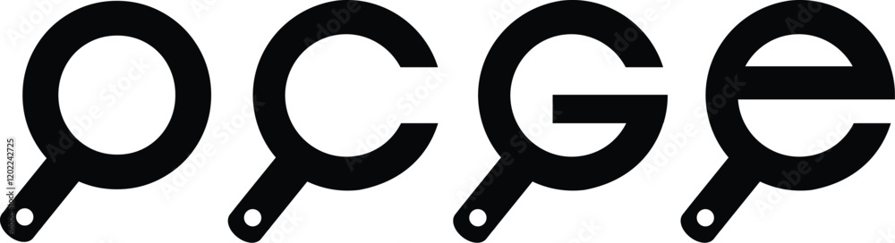 Magnifying glass icon set, letter o Magnifying glass, letter g Magnifying glass, letter c Magnifying glass, letter e Magnifying glass, Magnifying glass icon set, letter o Magnifying glass, letter g Magnifying glass, letter c Magnifying glass, letter e Magnifying glass,