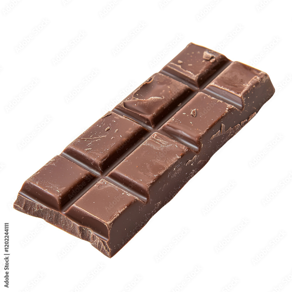 Single chocolate bar isolate on transparent background, PNG file Single chocolate bar isolate on transparent background, PNG file