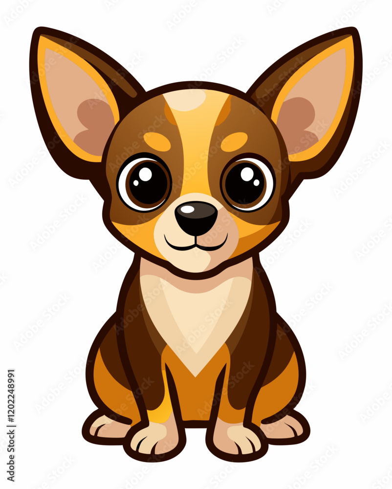 Cute Chihuahua Puppy Cartoon - Adorable 3D Render Isolated Graphic for Pet and Animal Projects. Cute Chihuahua Puppy Cartoon - Adorable 3D Render Isolated Graphic for Pet and Animal Projects.