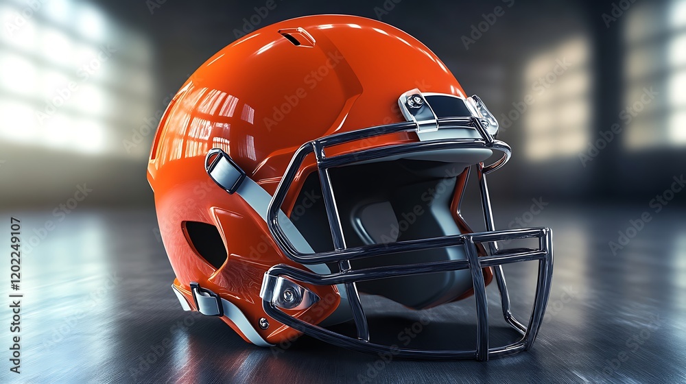 Fototapeta premium Bold football helmet art vibrant professional design for enthusiast projects