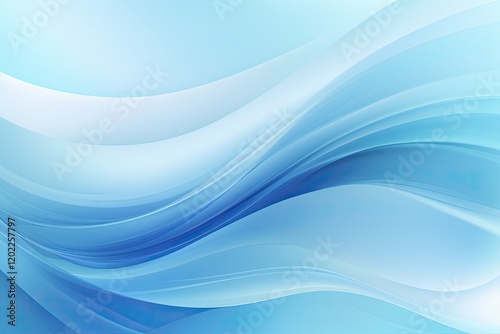 Blue Graphic Design. Abstract Blue Swirls in Water with Graphic Elements Perfect for Wallpaper or Background Illustration